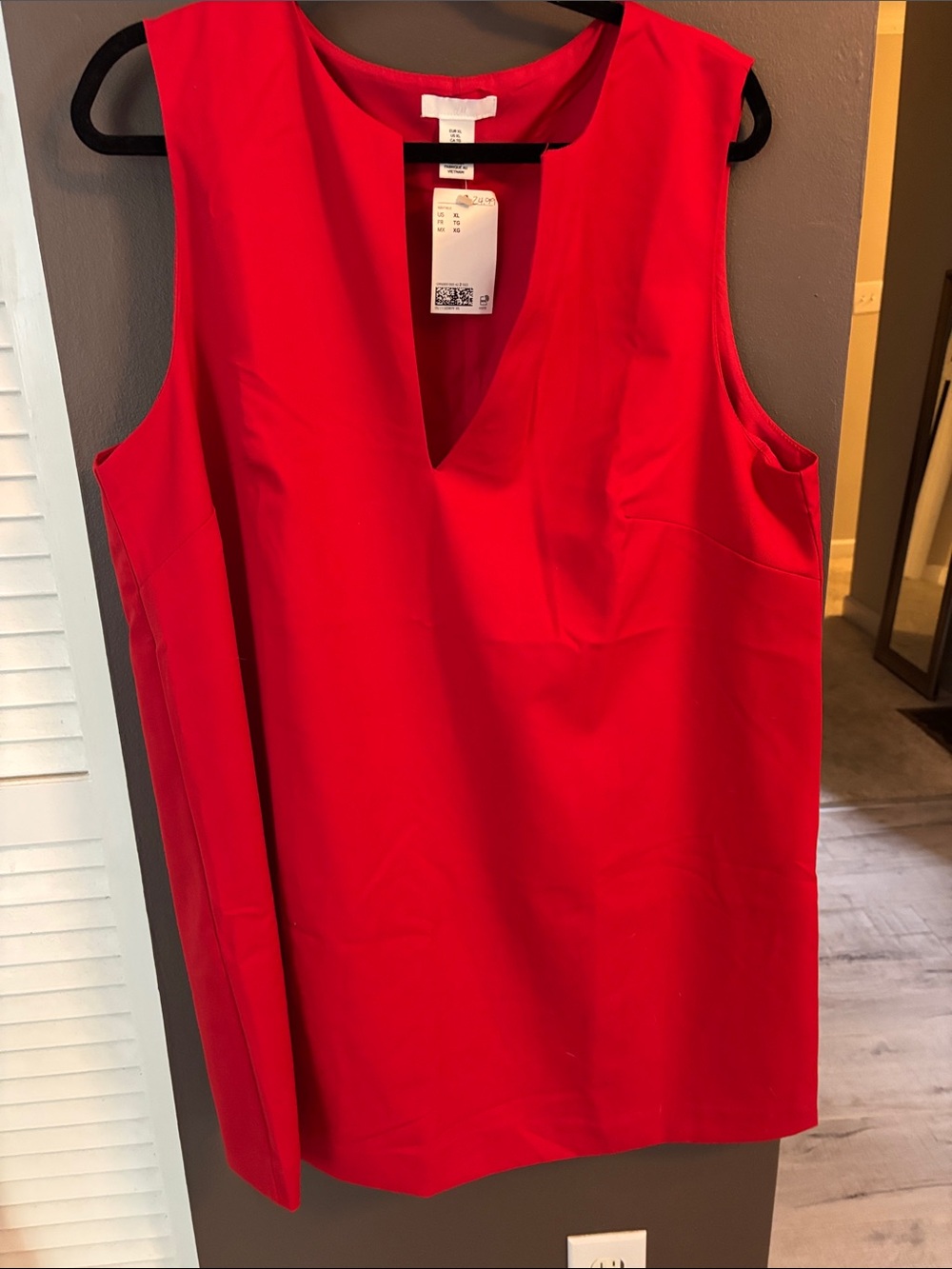 H&M Red Shift Dress